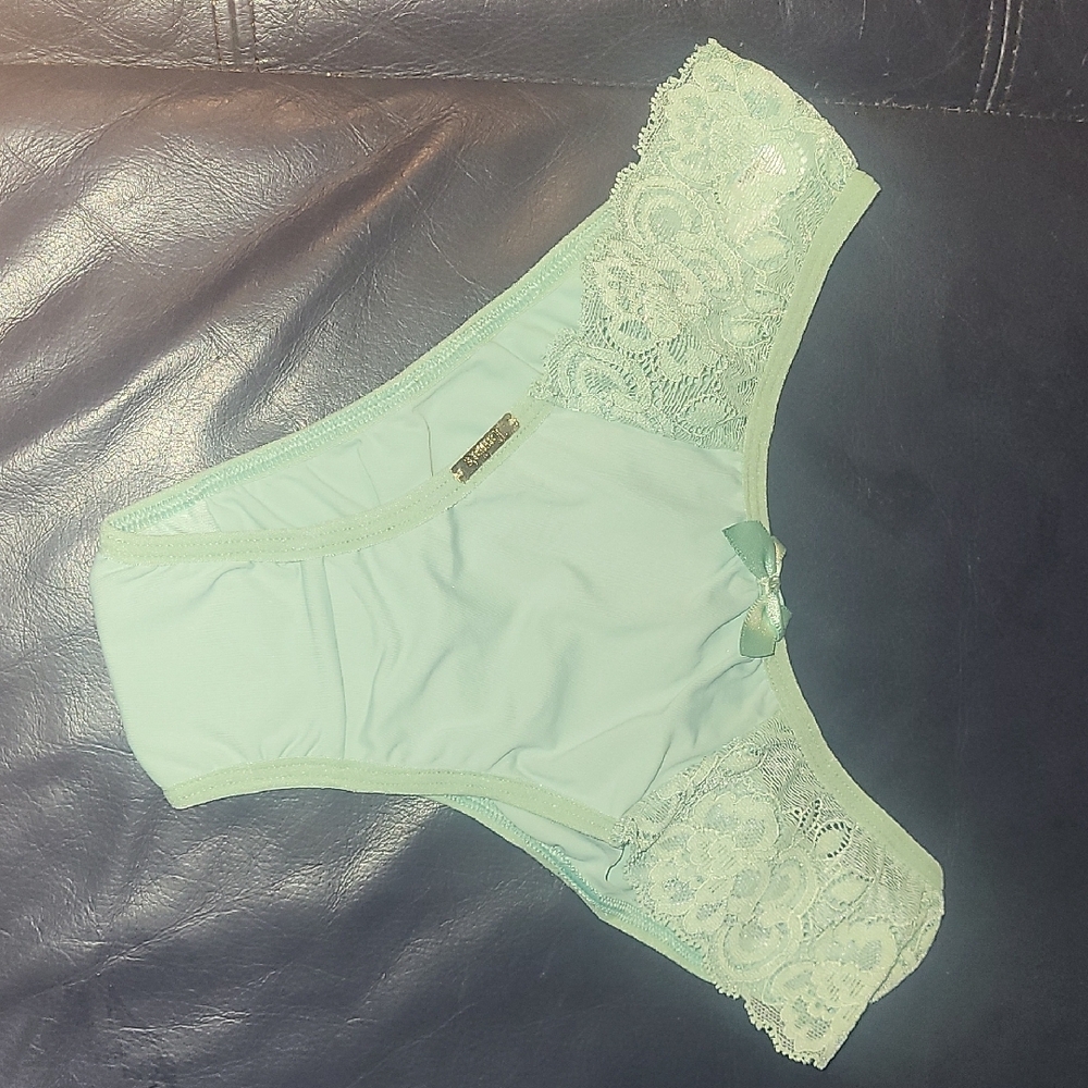 Green Lace Trim Panties Intimates